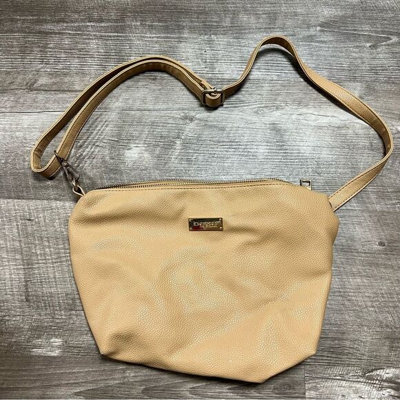 bebe Tan Shoulder Bag Purse - Picture 1 of 7